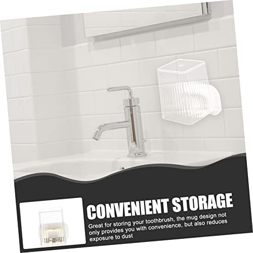 BRIGHTFUFU Wall Mounted Toothbrush Holder Set 1