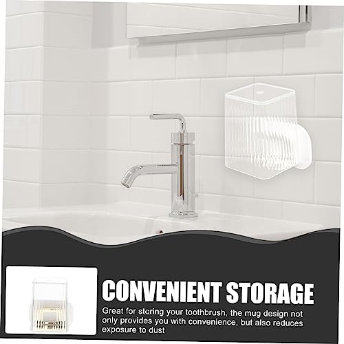 PRETYZOOM Wall Mounted Toothbrush Holder Set 1