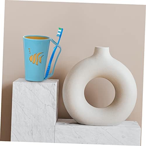 Hemoton Tooth Brushing Cups Set 2 Pack Reusable