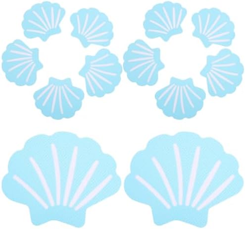 LUOZZY 20PCS Shell Shaped Non-Slip Bath Stickers for Kids Safety
