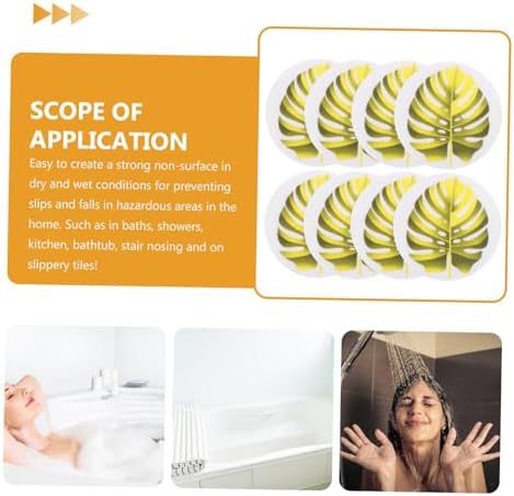 LAPYAPPE 1set Leaf Design Bathtub Stickers