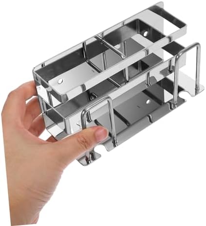LIFKOME Wall-Mounted Toothbrush Rack Stainless Steel Modern Bathroom Holder