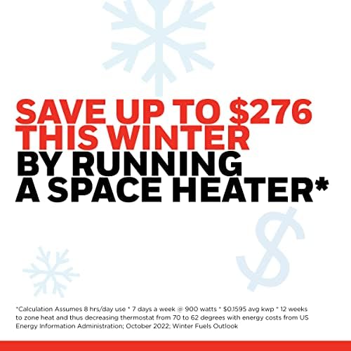 Honeywell UberHeat Plus Ceramic Space Heater for Small Rooms Black