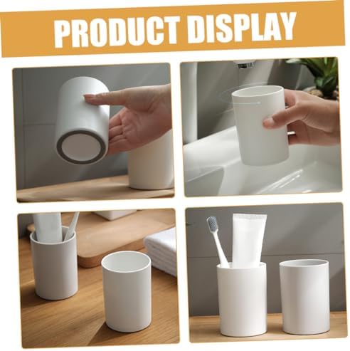 2pcs Reusable Unbreakable Toothbrush Cup Set for Camping Travel