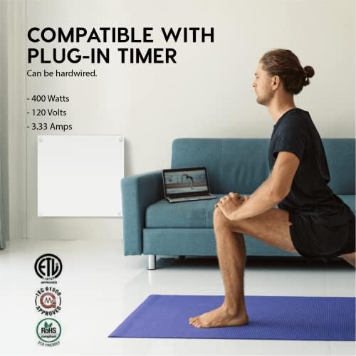 EconoHome Wall Mount Space Heater Panel 400W