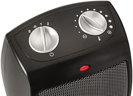 Lasko Ceramic Adjustable Thermostat Heater 9 Inches High Black