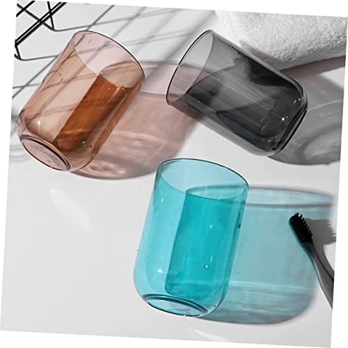ABOOFAN 2pcs Transparent Toothbrush Cups Sturdy Bathroom Holder