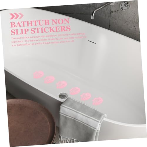Cabilock 12Pcs Shell Shape Non-Slip Bathtub Stickers