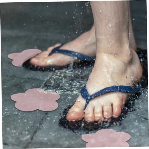 HOLIDYOYO 12pcs Pink Non-Slip Bathtub Stickers 1