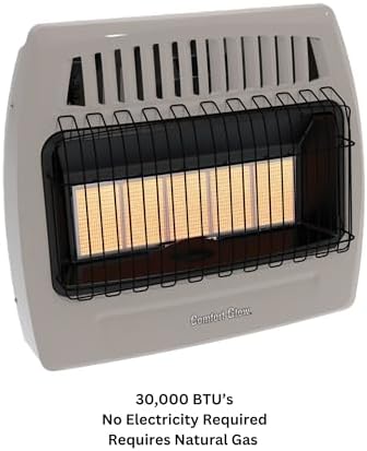 Comfort Glow 5 Plaque 30000 BTU Gas Wall Heater