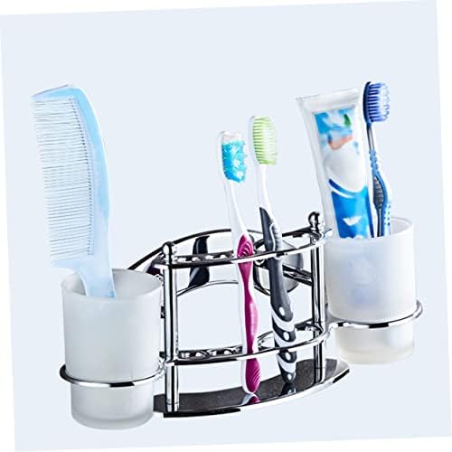 Ciieeo Wall Mounted Toothbrush Holder with Cup