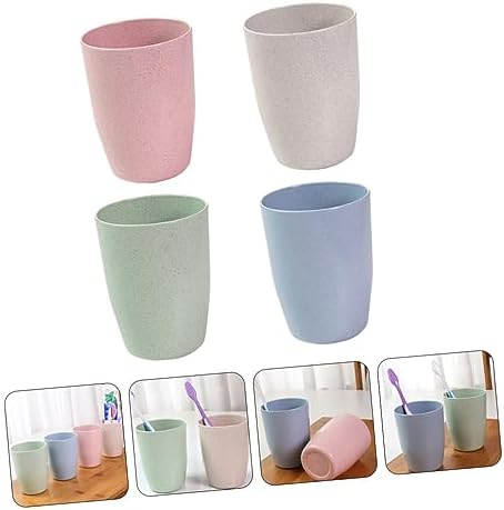 Garneck Wheat Straw Toothbrush Holder Set