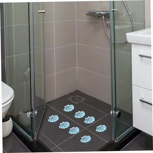 GLEAVI Non-Slip Shower Stickers 12pcs Shell Design Bath Decals