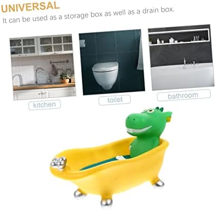 PRETYZOOM Dinosaur Soap Drain Box Storage Case