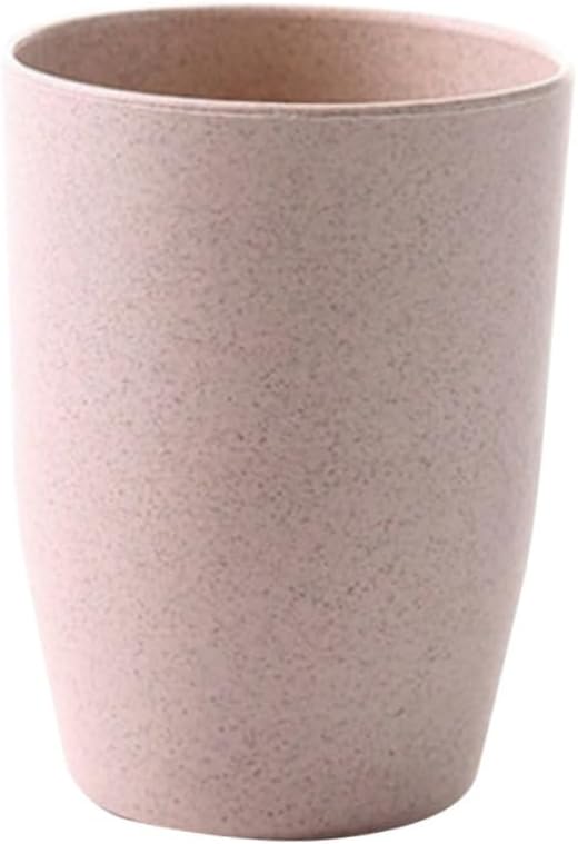 ETHZZLE Lightweight Stackable Wheat Straw Gargle Tumbler Cup for Adults and Kids