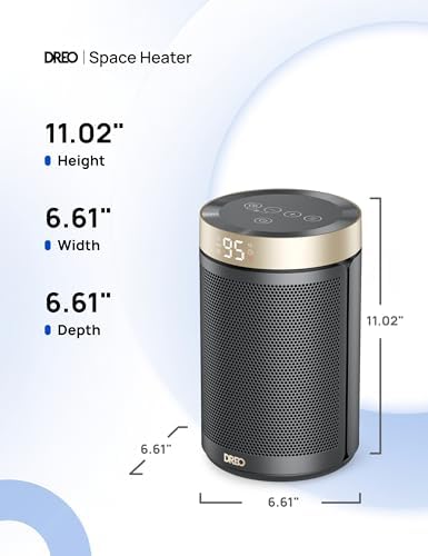 Dreo Space Heater - 1500W PTC Ceramic with Thermostat and Remote