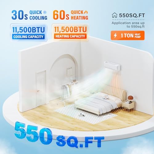 ROVSUN 11500 BTU Wifi Mini Split AC Heater