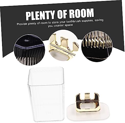 Ciieeo Wall Mounted Toothbrush Holder with Cup for Bathroom