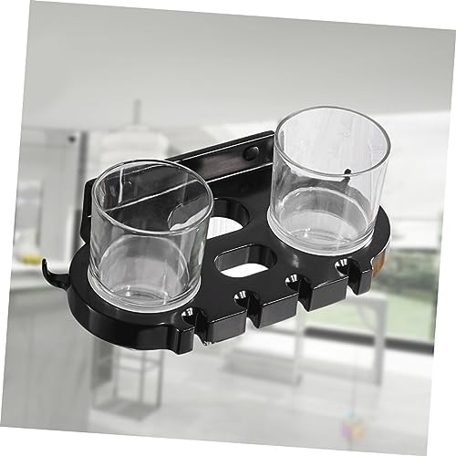 BRIGHTFUFU Toothbrush Holder with Cups and Hooks 1