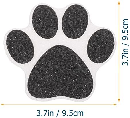 Kisangel Anti-Slip Bath Stickers 10pcs Dog Paw Design Decals