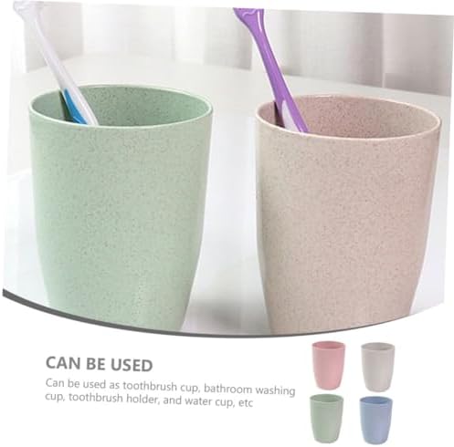 Garneck Wheat Straw Toothbrush Holder Set