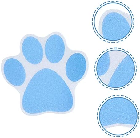 IMIKEYA 10pcs Dog Paw Print Non-Slip Stickers for Bathrooms