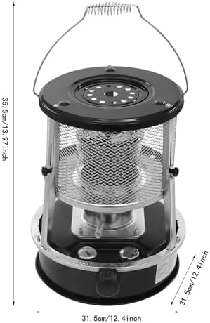 CNCEST 2 in 1 Kerosene Heater Stove 9000 BTU Portable Adjustable Black