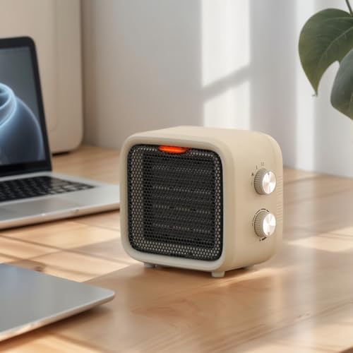 Csakri 1500W Ceramic Space Heater with Thermostat and Cool Fan Mode