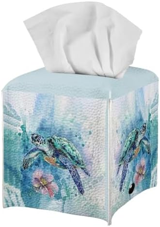 ZOUTAIRONG Reusable Tissue Box Cover with Metal Button