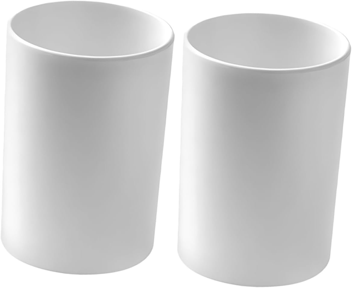2pcs Reusable Unbreakable Toothbrush Cup Set for Camping Travel