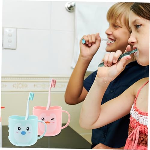 Ciieeo Toddler Frosted Toothbrush Cup for Bathroom