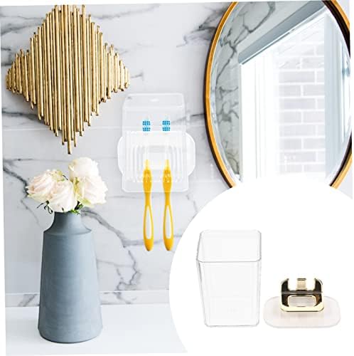 Unomor Wall-Mounted Toothbrush Holder 2 Positions