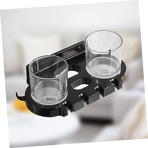 CAXUSD Punch Toothbrush Holder with Hooks and Cups