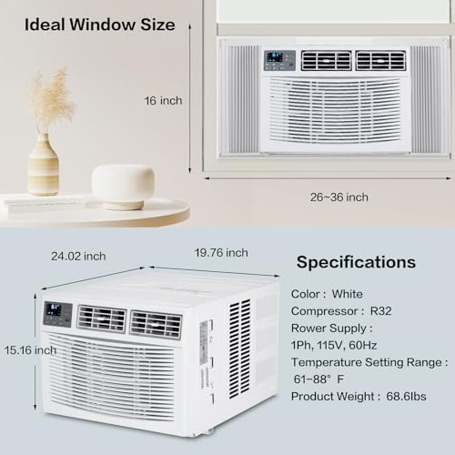 ROVSUN 8000 BTU Window AC Unit with Heat