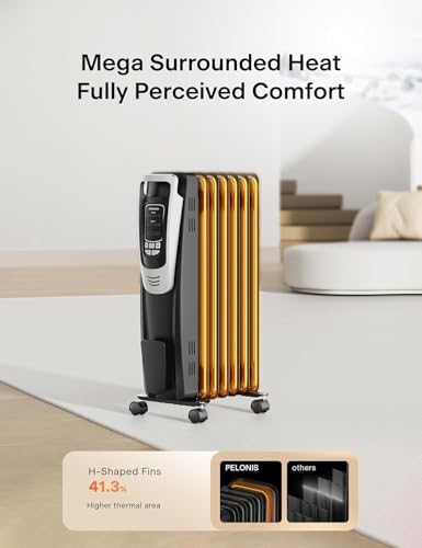 besuhot Radiator Heater with Remote and LED Display