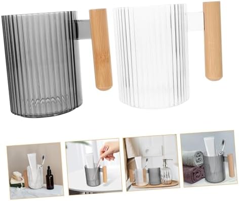 BRIGHTFUFU 4pcs Reusable Toothbrush Cup Travel Tumbler Holder