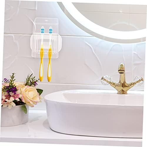 GLEAVI Wall-Mounted Toothbrush Holder with Cup Stand
