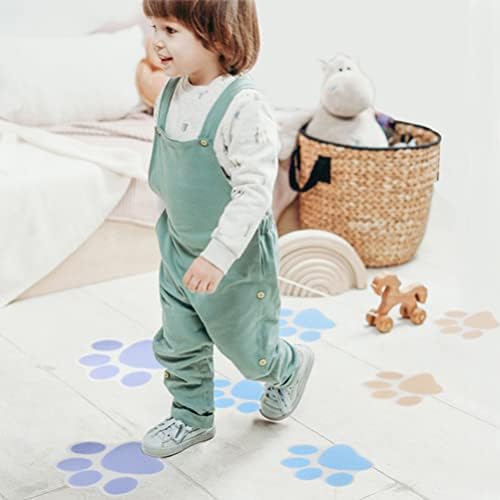 iplusmile 10pcs Paw Print Non-Slip Bathtub Decals