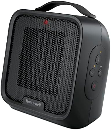 Honeywell UberHeat Plus Ceramic Space Heater for Small Rooms Black