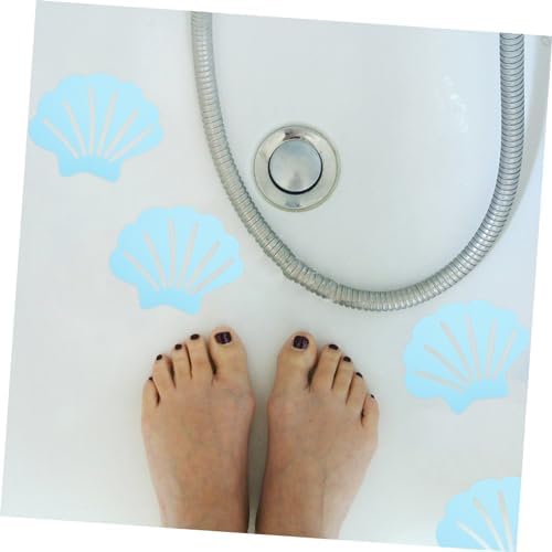 GLEAVI Non-Slip Shower Stickers 12pcs Shell Design Bath Decals