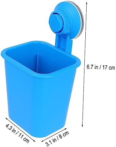 ULTECHNOVO 1Pc Suction Toothbrush Holder Wall Mounted Organizer