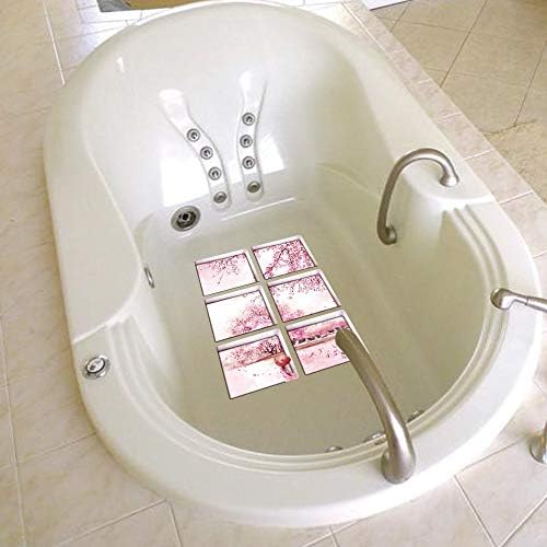 AILEGOU 3D Non-Slip Bathtub Animal Stickers - Plum Blossom Design