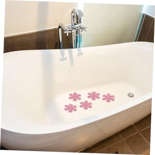 Happyyami Flower Shape Non-Slip Bathtub Stickers