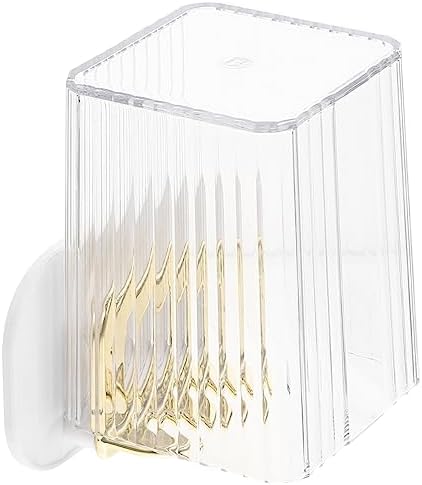 Modern Transparent Wall-Mounted Toothbrush Holder 2 Positions