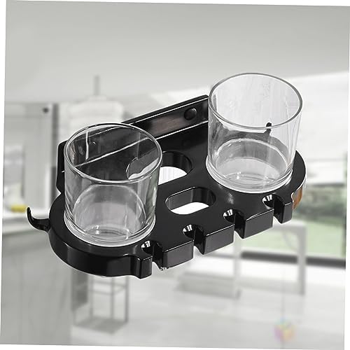 BUGUUYO Punch Toothbrush Holder with Hooks and Cups 1