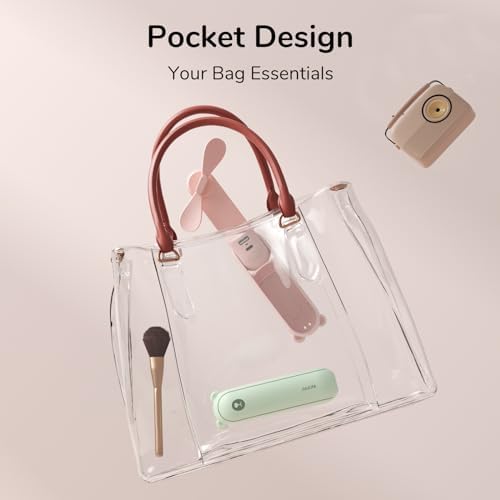 JISULIFE 3 In 1 USB Fan with Flashlight and Power Bank