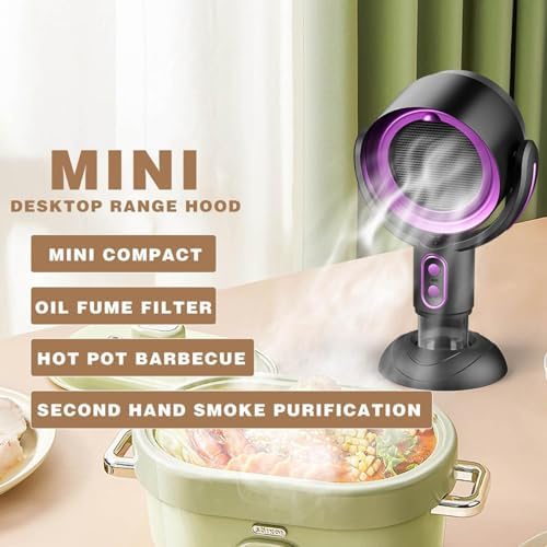 Quinlirra Portable Smoke Purifier Fan Purple