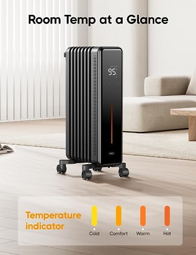 Dreo 1500W Oil Filled Radiator Heater with Remote Control 1