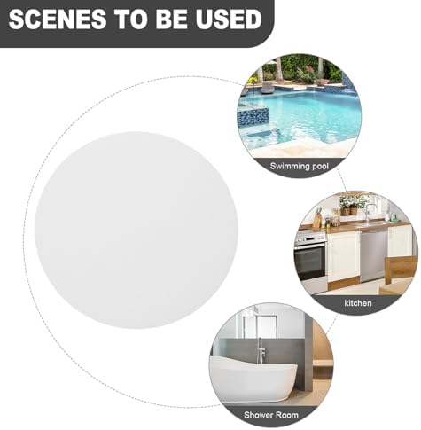 HAKIDZEL 1Set Non-Slip Bathroom Floor Stickers Transparent Peva Anti-Slip Decals