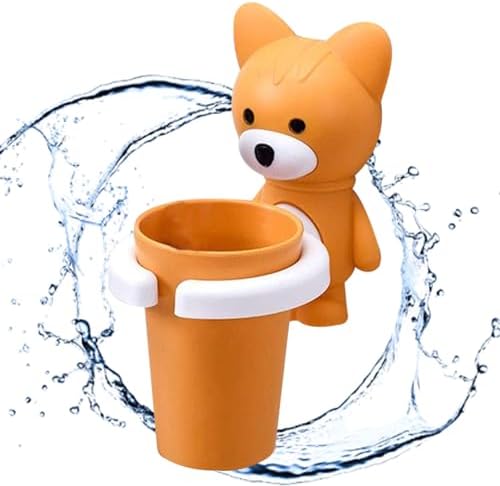 Kids Cartoon Fox Toothbrush Holder Wall Mount 1
